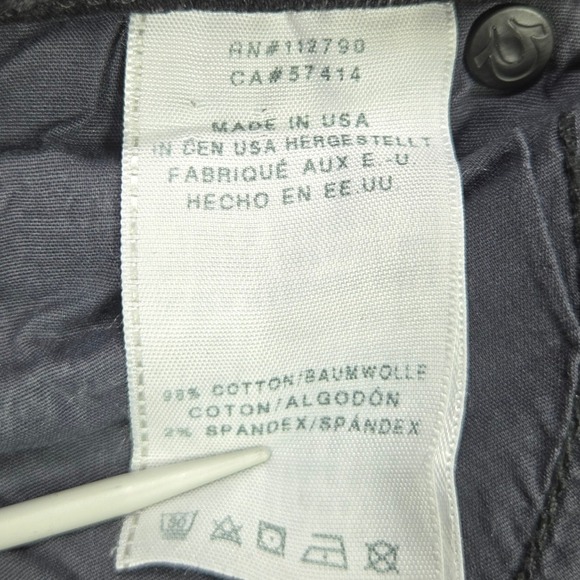 True Religion Halle Mid Rise Super Skinny Jeans Black Wash Zipper Ankle Size 28 - Picture 10 of 15